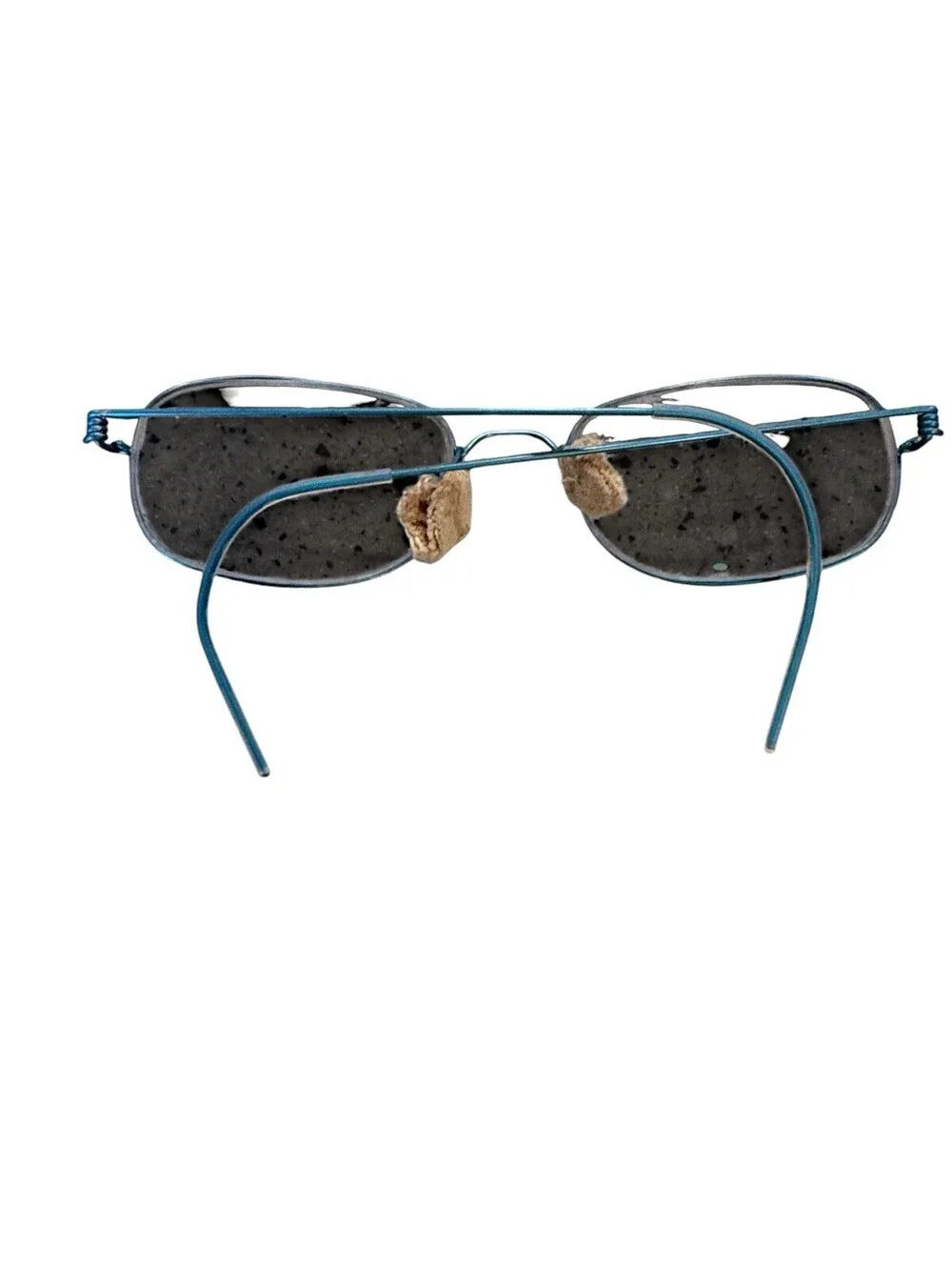 Vintage Lindberg Mars Unisex Blue Titanium Full Rim Rectangle Glasses Frame
